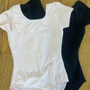 Pink and Black Leotards